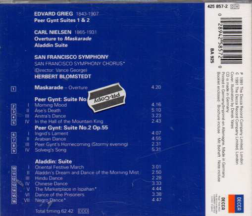 grieg:-peer-gynt-suites,-nielsen:-aladdin