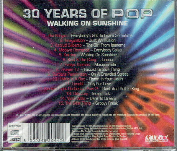 30-years-of-pop---walking-on-sunshine