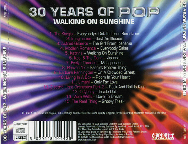 30-years-of-pop---walking-on-sunshine