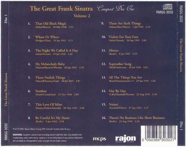 the-great-frank-sinatra-(compact-disc-one-volume-2)