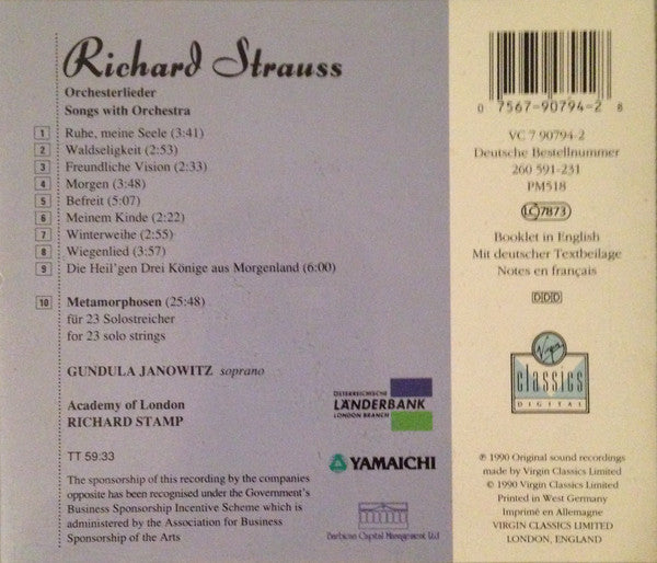 orchesterlieder-/-metamorphosen-