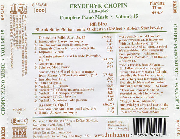 fantasia-on-polish-airs-/-krakowiak-/-variations-on-"là-ci-darem-la-mano"-/-andante-spianato-and-grande-polonaise