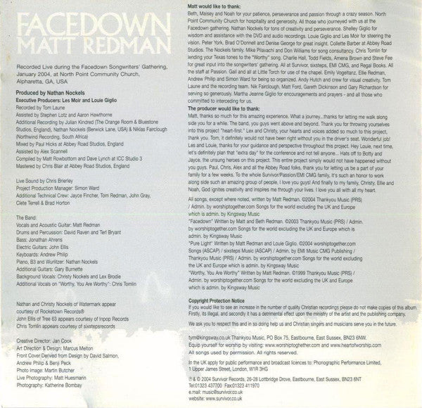 facedown
