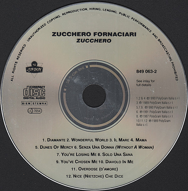 zucchero