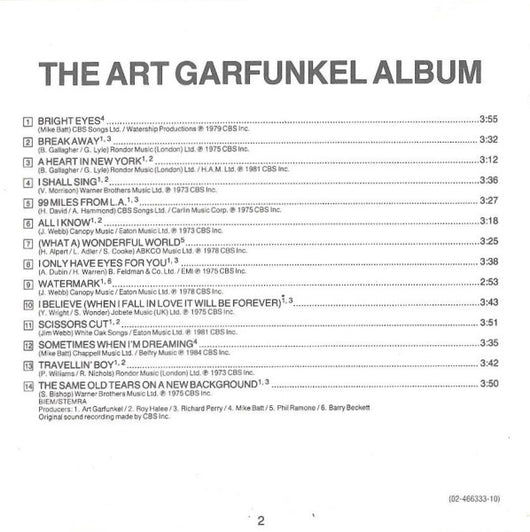 the-art-garfunkel-album