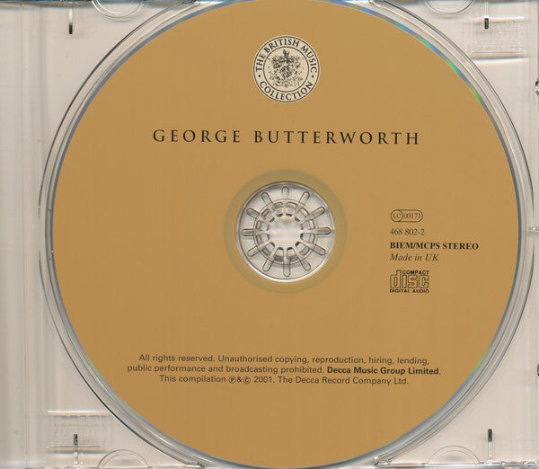 george-butterworth:-six-songs-from-a-shropshire-lad;-bredon-hill-and-other-songs;-a-shropshire-lad---rhapsody;-two-english-idylls;-the-banks-of-the-green-willow