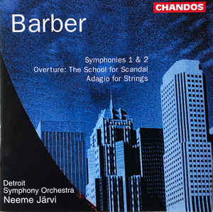 symphonie-1-&-2-/-overture:-the-school-for-scandal-/-adagio-for-strings