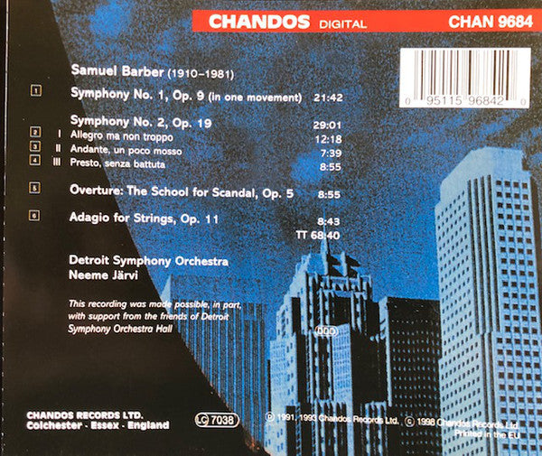 symphonie-1-&-2-/-overture:-the-school-for-scandal-/-adagio-for-strings