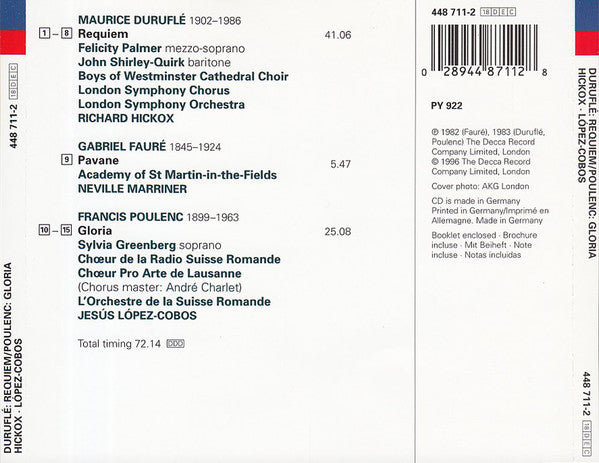 requiem-/-gloria-/-pavane