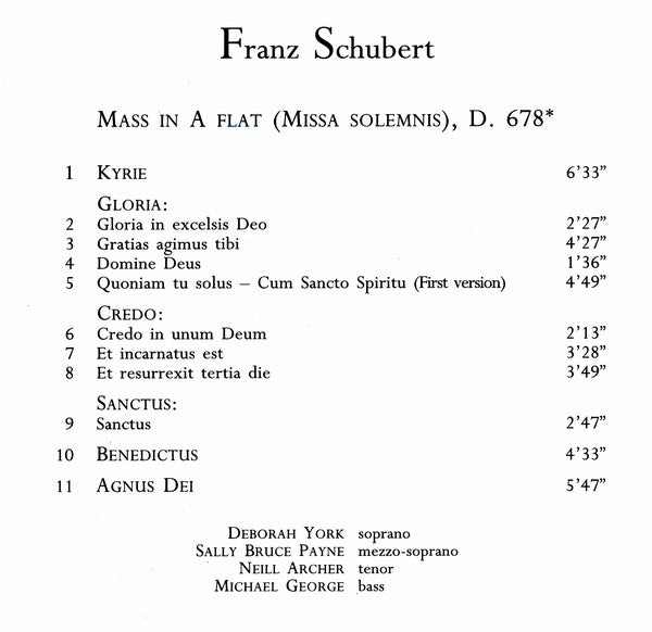 schubert-*-mass-in-a-flat-