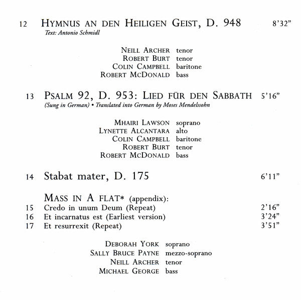 schubert-*-mass-in-a-flat-