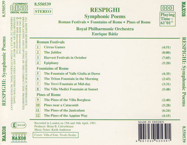 symphonic-poems:-roman-festivals-•-pines-of-rome-•-fountains-of-rome