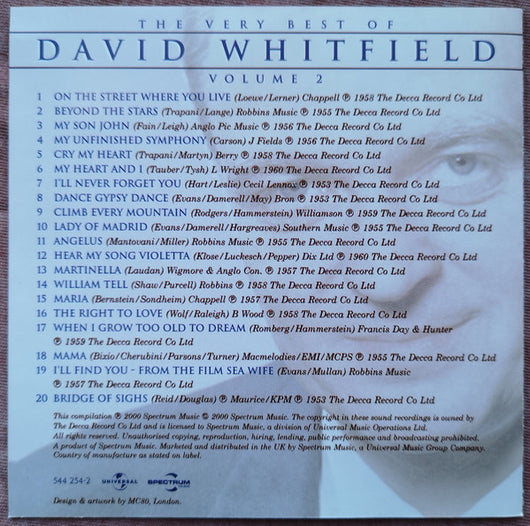 the-very-best-of-david-whitfield---volume-2