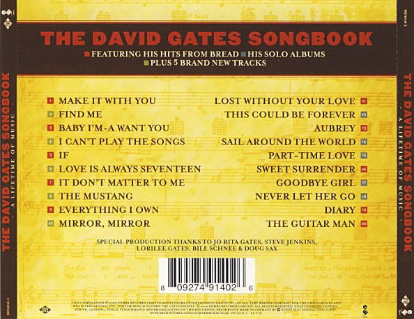 the-david-gates-songbook-(a-lifetime-of-music)