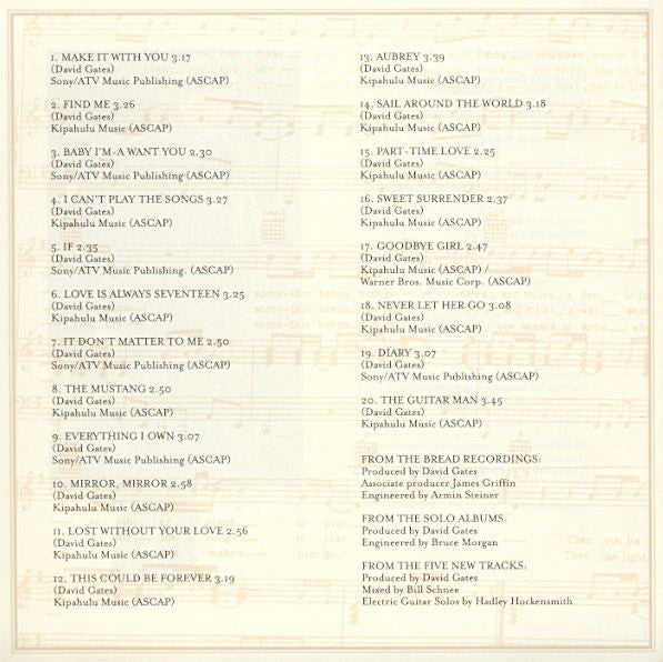 the-david-gates-songbook-(a-lifetime-of-music)