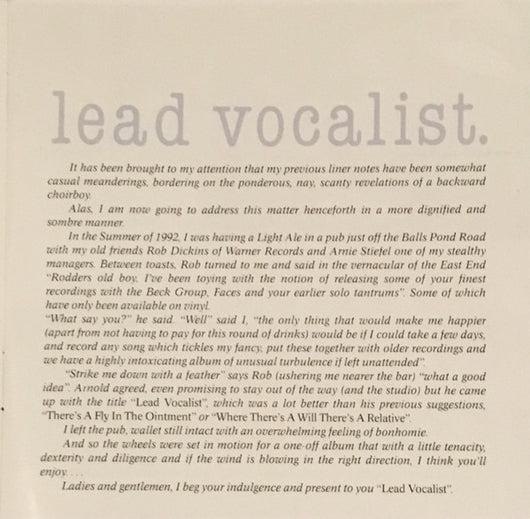 lead-vocalist