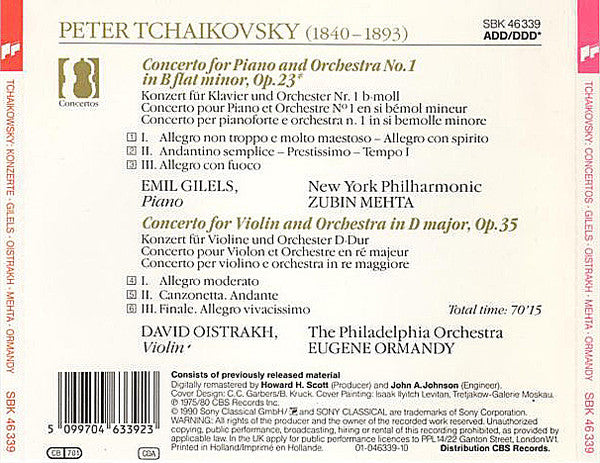 piano-concerto-•-klavierkonzert-no.-1-/-violin-concerto