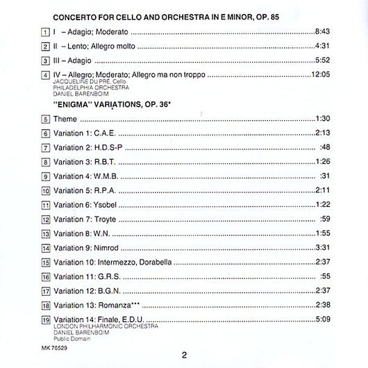 cello-concerto,-op.-85-/-enigma-variations