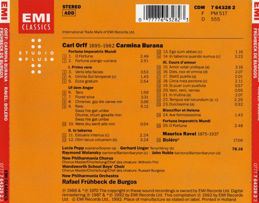 orff:-carmina-burana---ravel:-bolero---fruhbeck-de-burgos