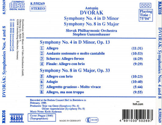 symphonies-no.-4,-op-13-•-no.-8,-op.-88