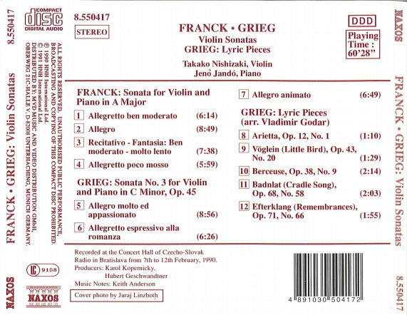 violin-sonatas-/-lyric-pieces