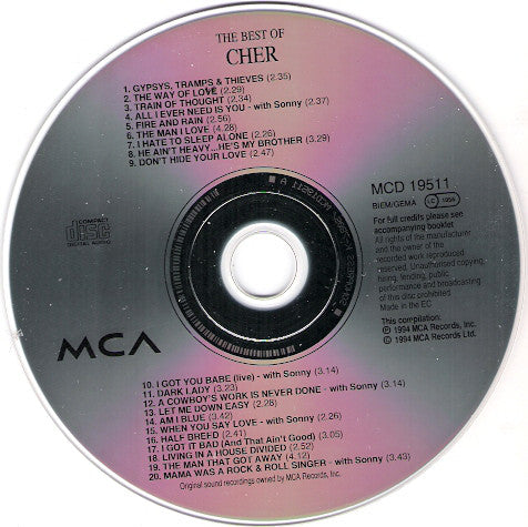 the-best-of-cher---gypsies,-tramps-and-thieves