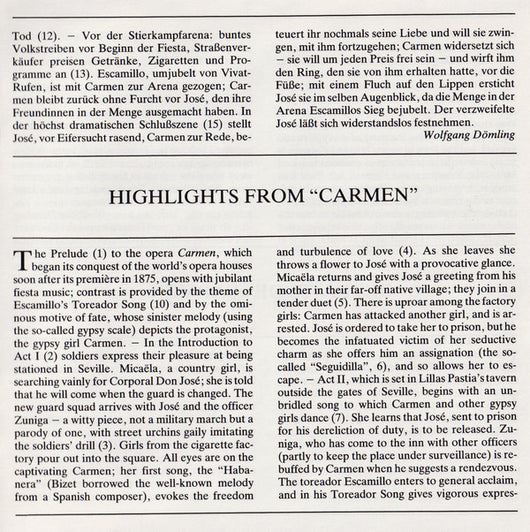 carmen.-highlights