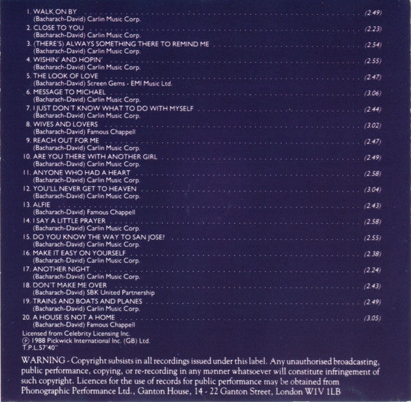25th-anniversary-collection:-dionne-warwick-sings-the-great-bacharach-&-david-songs