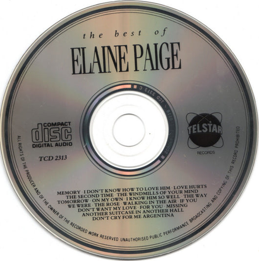 the-best-of-elaine-paige---memories