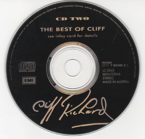 cliff-richard-cd-collection-cd-10-established-1958-&-the-best-of-cliff