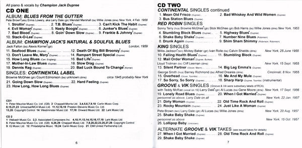 two-classic-albums-plus-40s-&-50s-singles:-blues-from-the-gutter-and-natural-&-soulful-blues