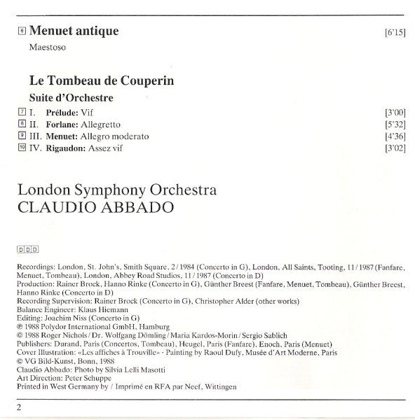 piano-concertos-•-menuet-antique-•-le-tombeau-de-couperin-•-fanfare