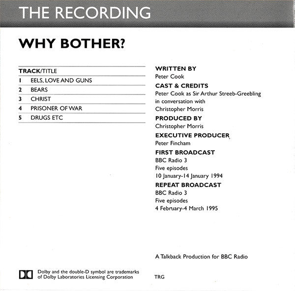 why-bother?-(five-interviews-as-heard-on-bbc-radio-3)