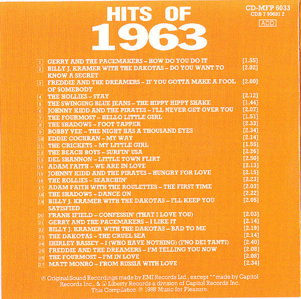 hits-of-1963