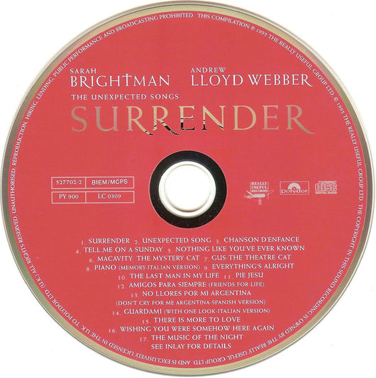 surrender:-the-unexpected-songs