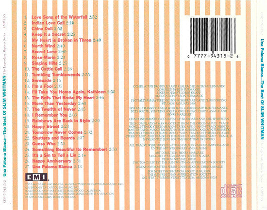 the-best-of-slim-whitman-una-paloma-blanca
