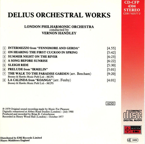 delius-orchestral-works