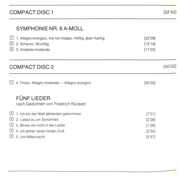 6.-symphonie-·-rückert-lieder