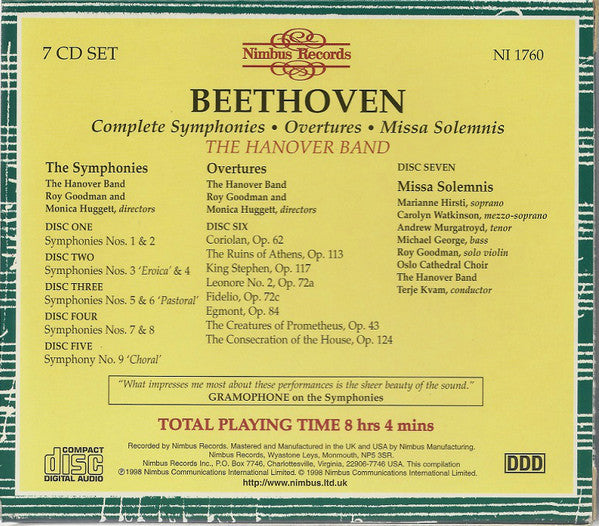 complete-symphonies;-overtures;-missa-solemnis
