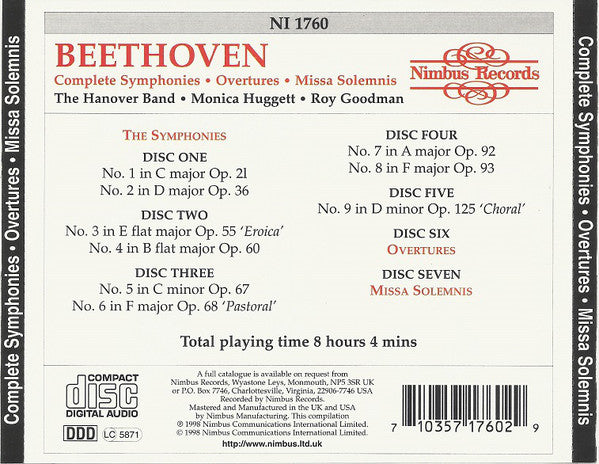 complete-symphonies;-overtures;-missa-solemnis