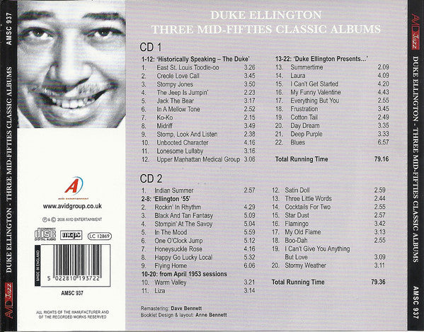 three-mid-fifties-classic-albums-(duke-ellington-presents-/-ellington-55-/-historically-speaking:-the-duke)