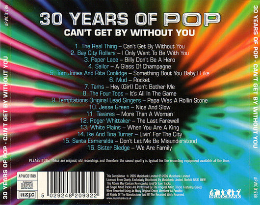30-years-of-pop---cant-get-by-without-you