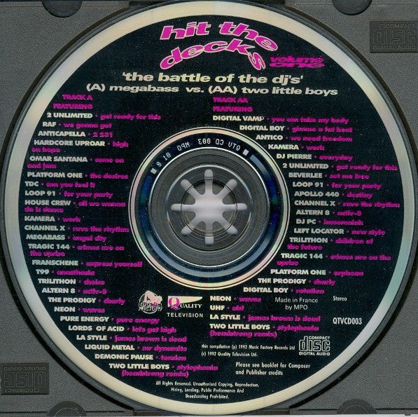 hit-the-decks-volume-one---techno-megamix---the-battle-of-the-djs