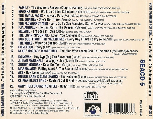 your-starter-for-ten...-the-see-for-miles-10th-anniversary-sampler