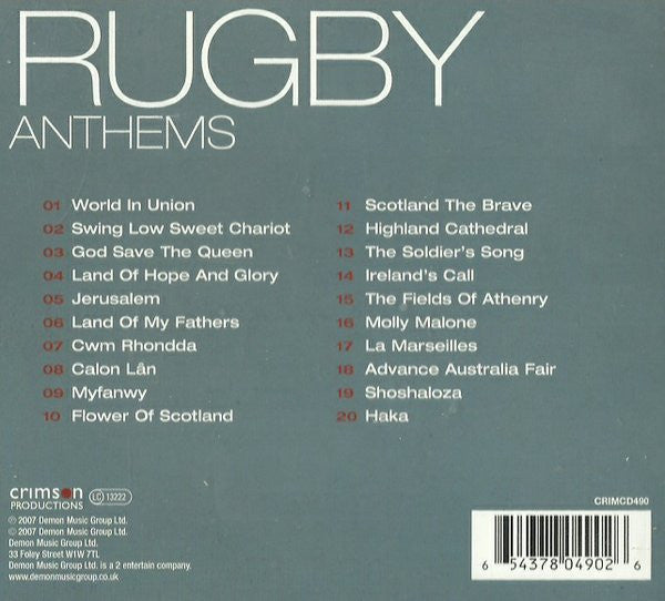 rugby-anthems