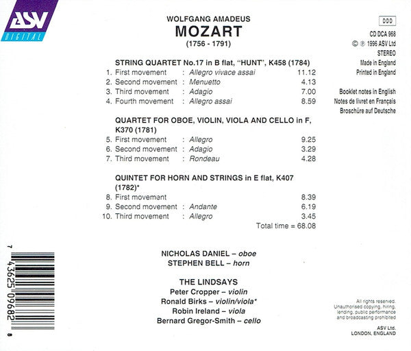 oboe-quartet-in-f-k370-/-horn-quintet-in-e-flat-k407-/-string-quartet-in-b-flat-k458-"the-hunt"